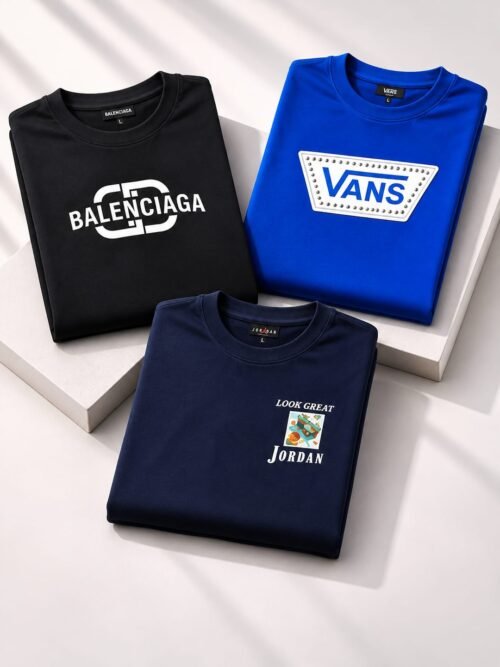Men’s Premium Graphic Printed T-Shirt Combo – Pack of 3