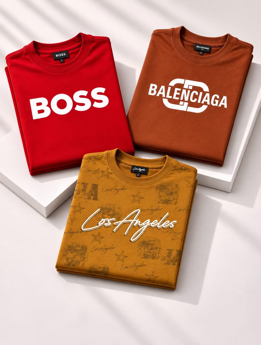 Men’s Stylish Graphic Printed T-Shirt Combo – Pack of 3